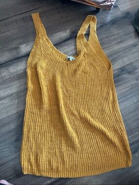 Madewell Mustard Yellow Knit Tank